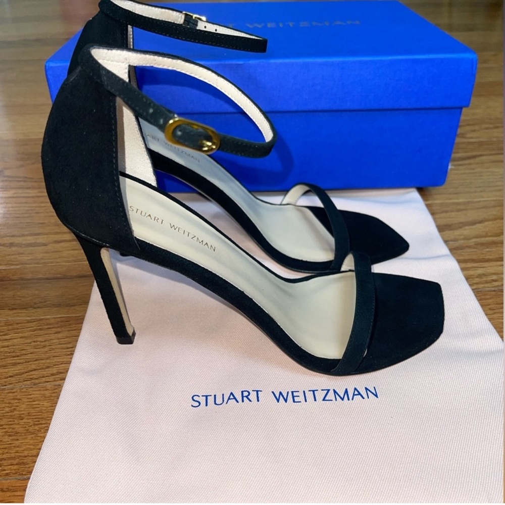 NEW Stuart Weitzman Heels Color Black Size 8 - Picture 7 of 10